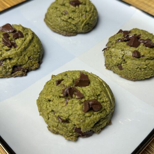 matcha chocolate chip cookies