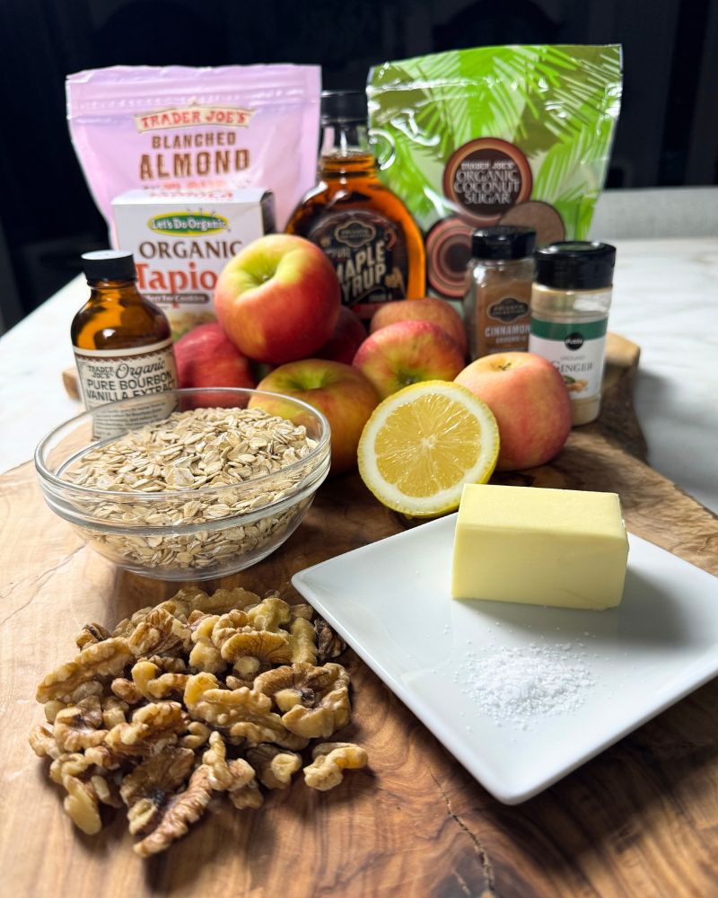 Gluten-free apple crisp ingredients