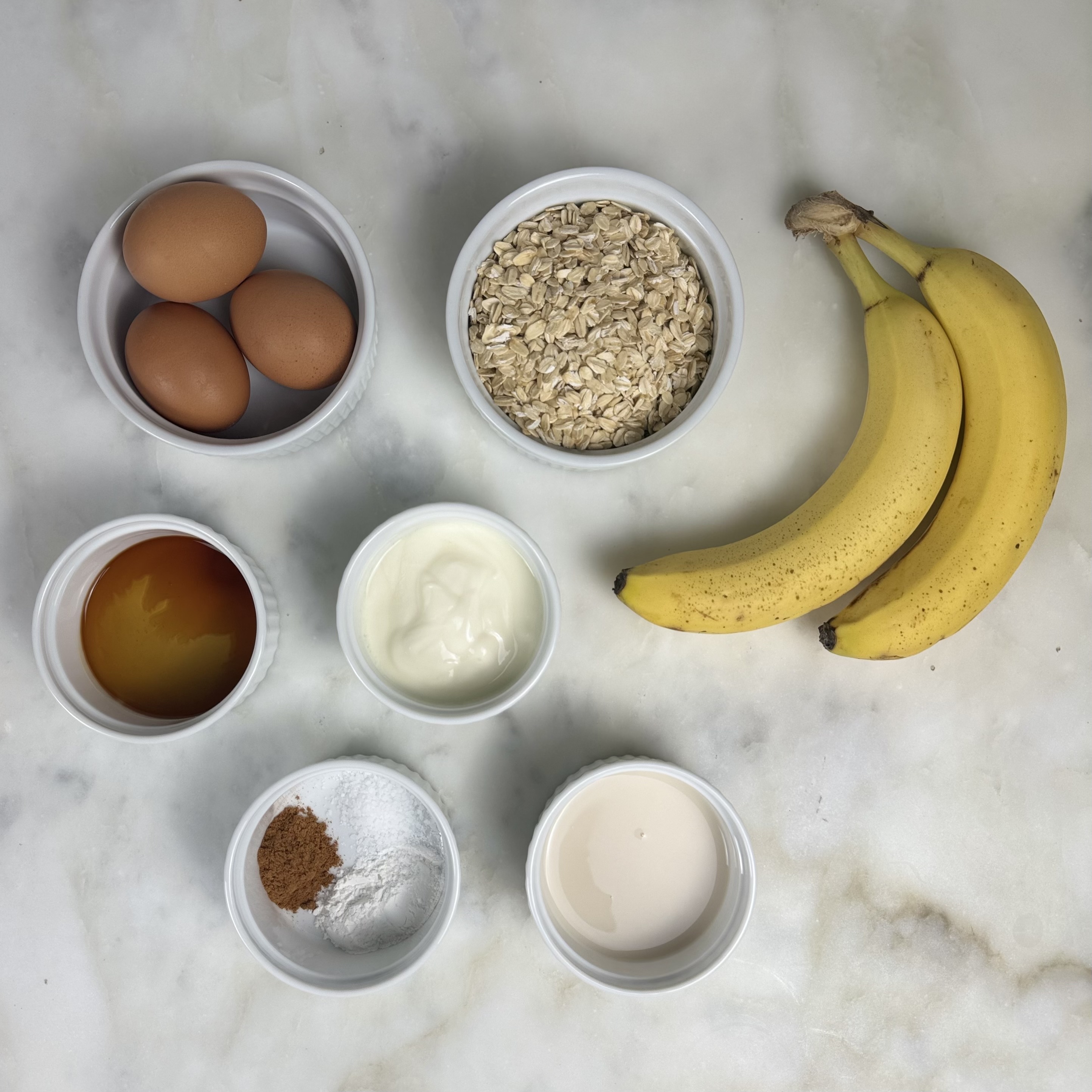 Banana oatmeal pancake ingredients