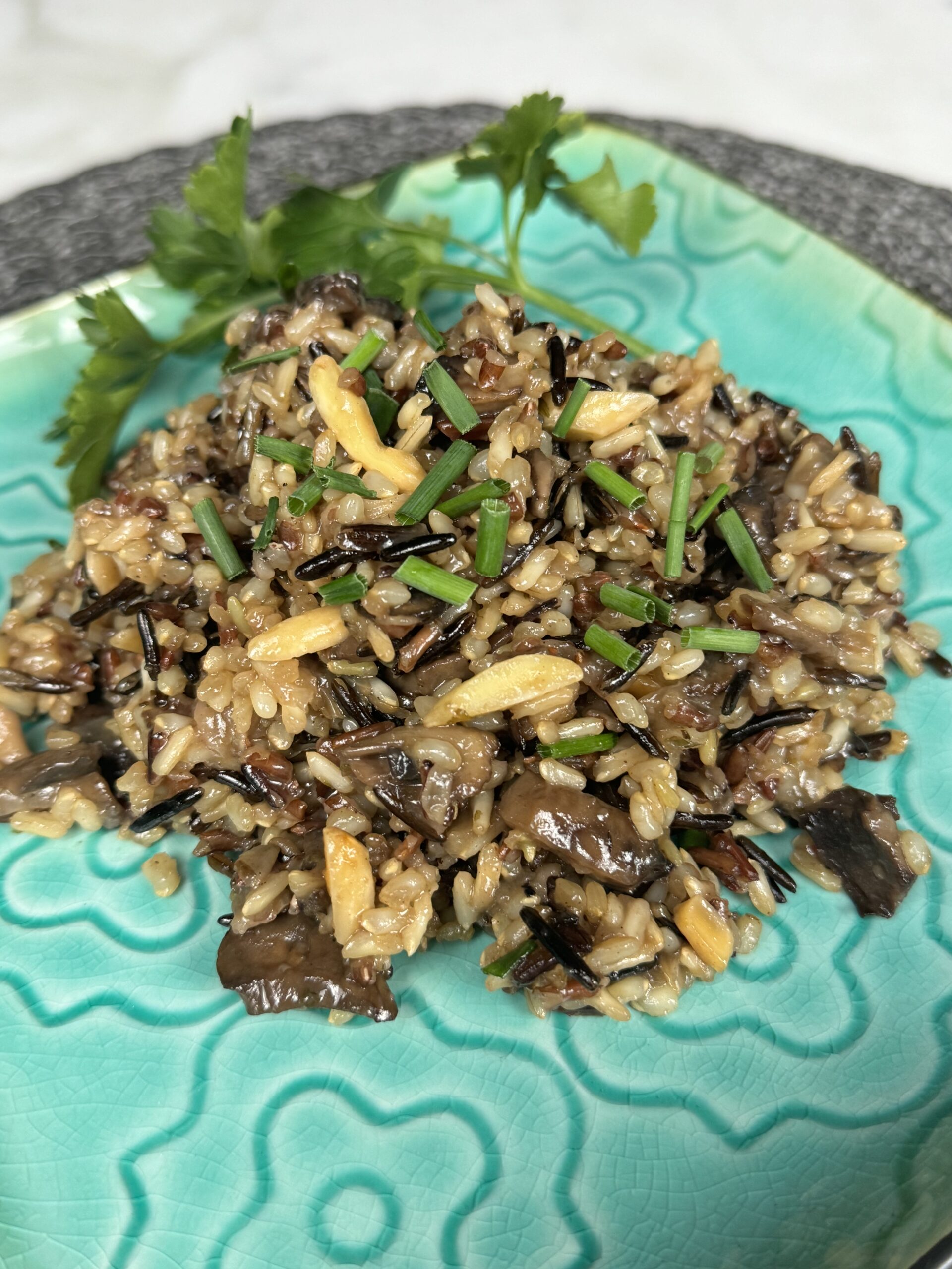 gut healthy mushroom wild rice