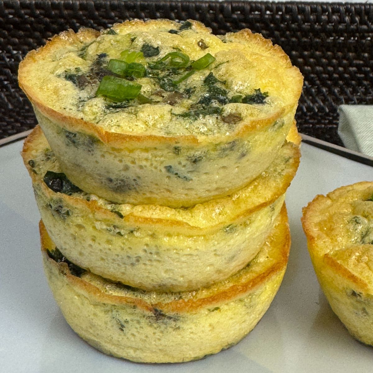 Kale and Mushroom Egg Bites