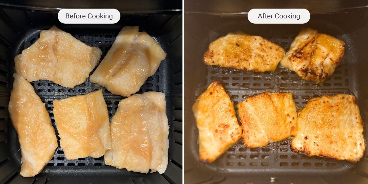 Miso cod in air fryer