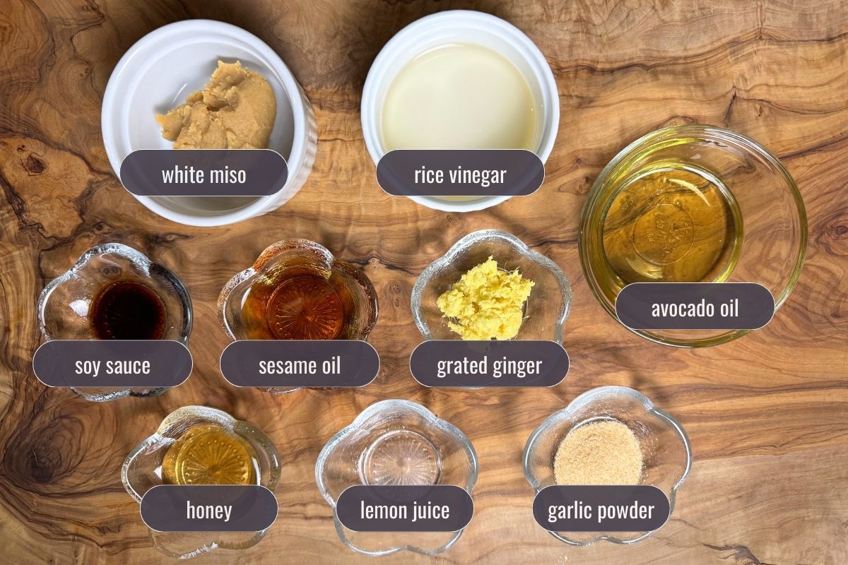 Miso sesame dressing ingredients