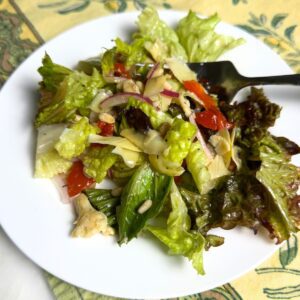 Tuscan Artichoke Salad plated