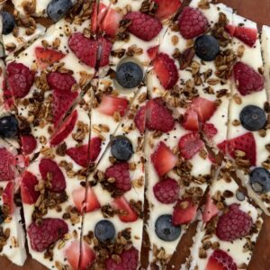 frozen yogurt bark