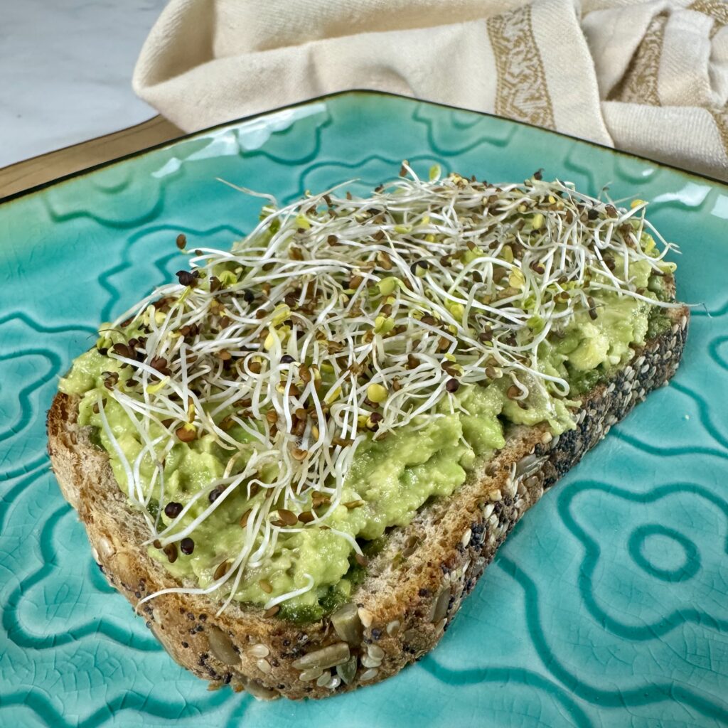 pesto avocado toast