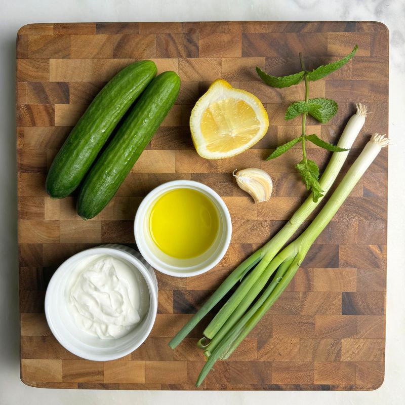 Ingredients for Yogurt Mint Sauce