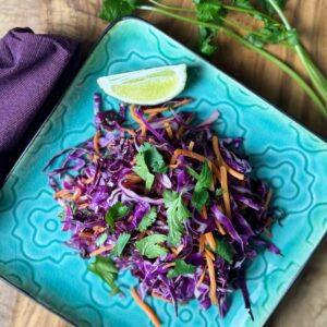 purple cabbage slaw