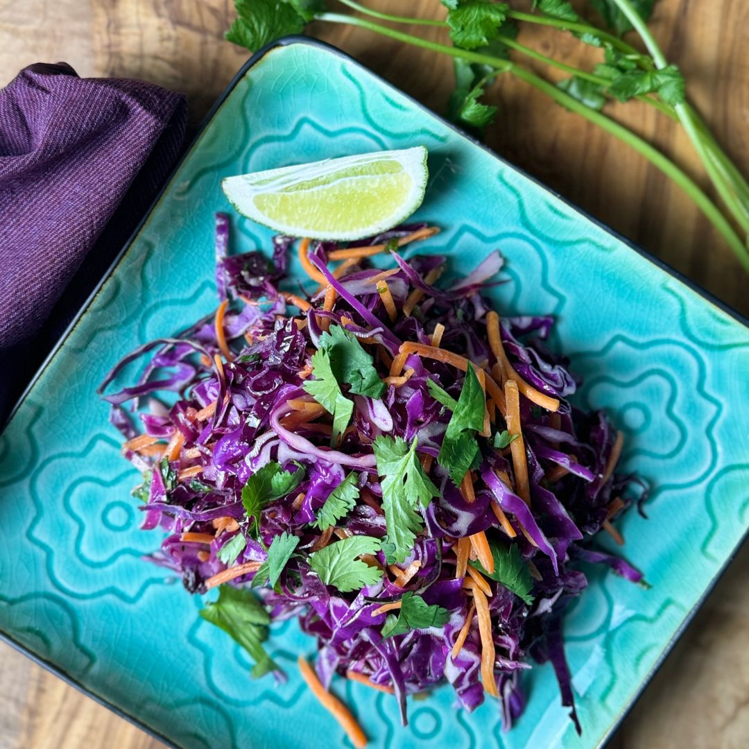 purple cabbage slaw