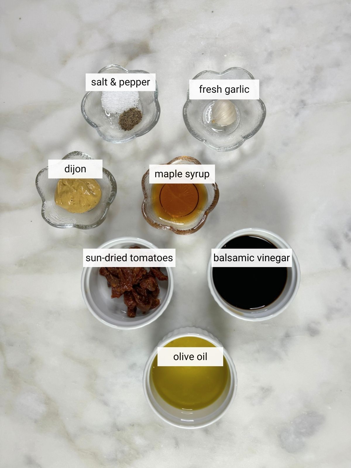 Sun dried tomato vinaigrette ingredients