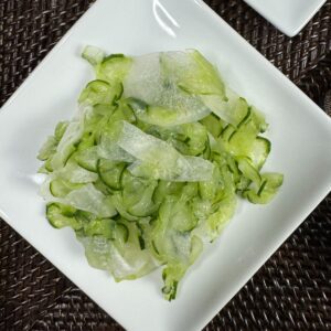 Cucumber and Daikon Sunomono Salad