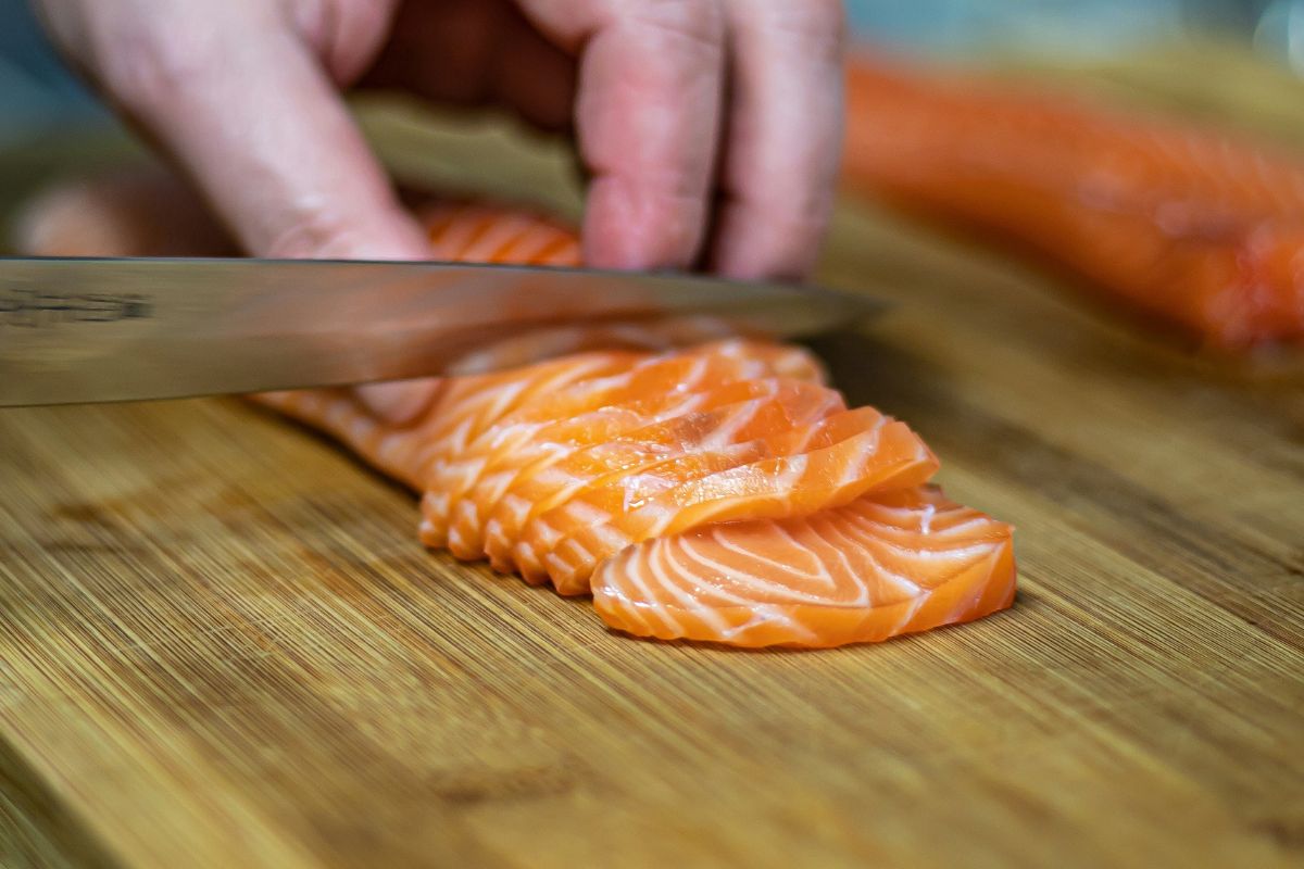 Sushi Grade Salmon photo by Stefan Schauberger