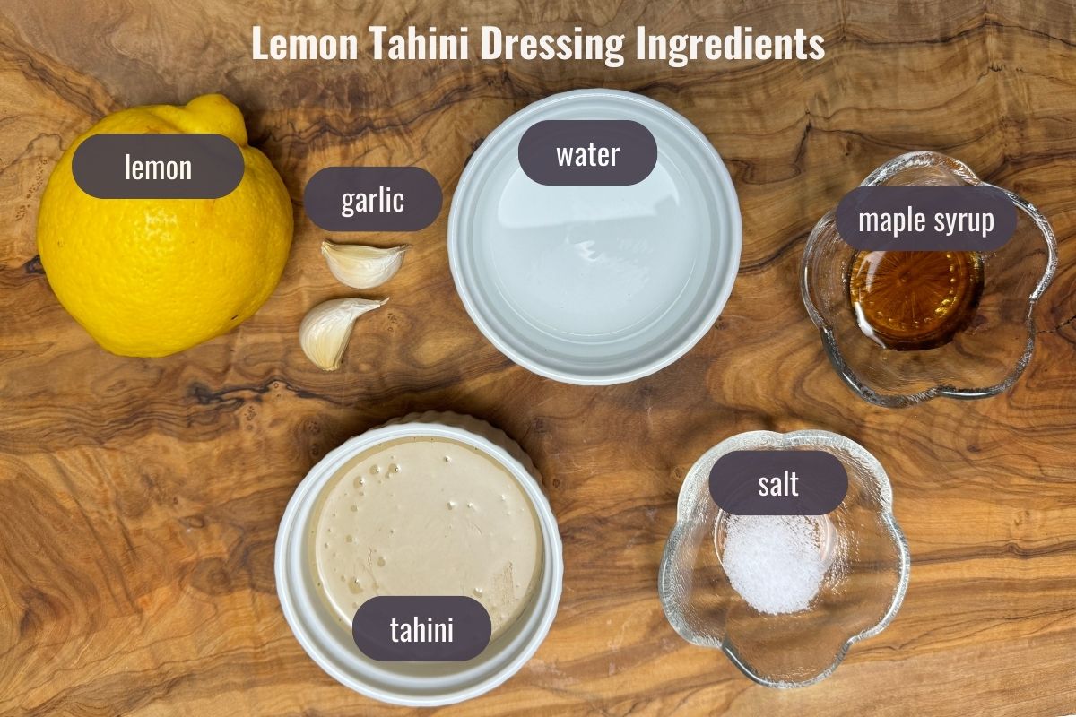 Lemon Tahini Dressing Ingredients