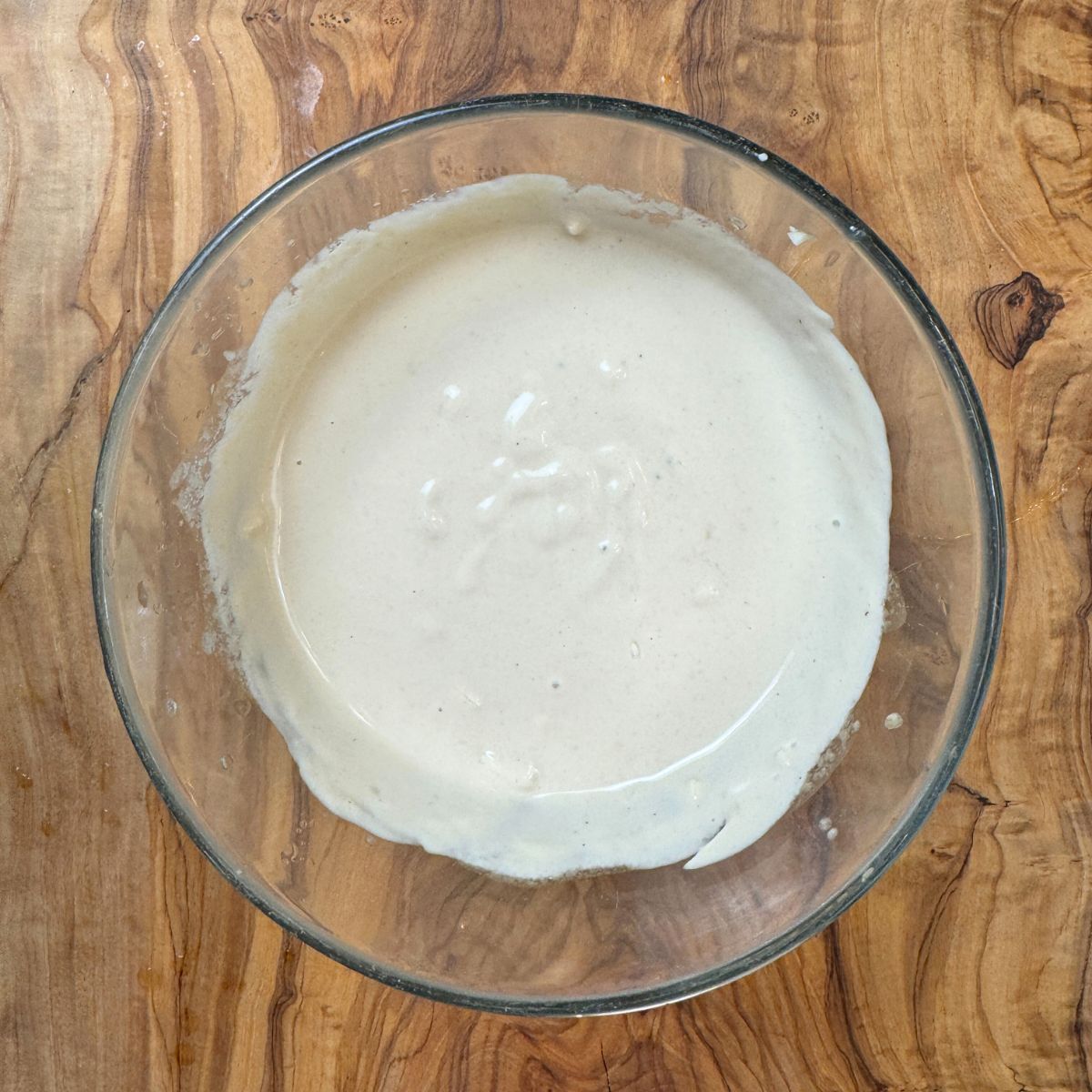 Lemon Tahini Dressing in bowl