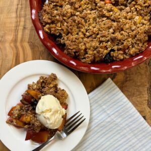 Peach Blueberry Crisp