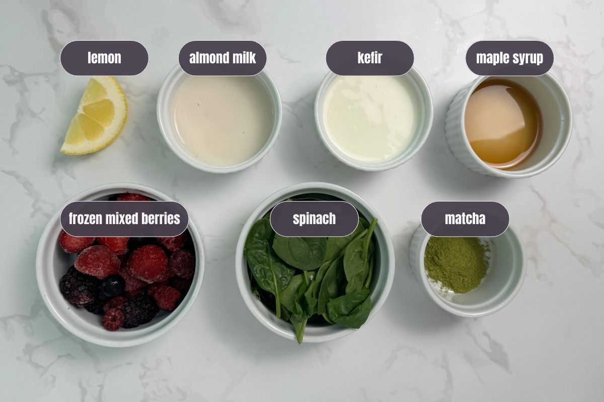 Matcha Kefir Smoothie Ingredients