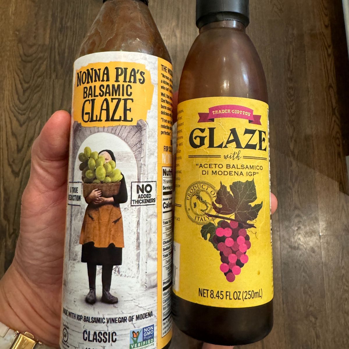 Balsamic glazes - Nonna Pia's and Trader Joes